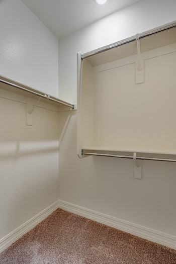 Spacious master closets